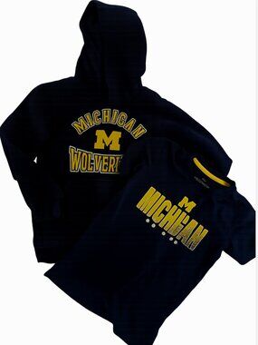 Boys set of University of Michigan - T-Shirt + Hoodie